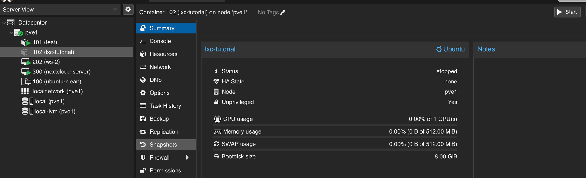 How to create Linux Containers in Proxmox