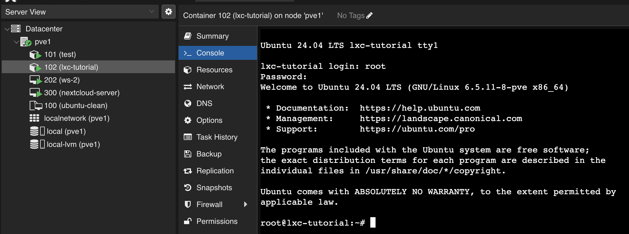 How to create Linux Containers in Proxmox