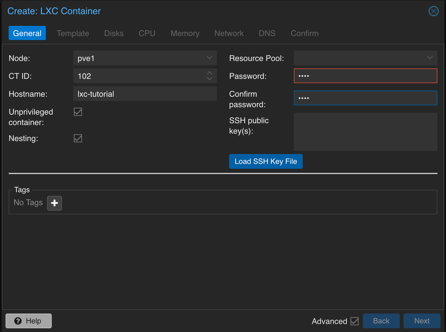 How to create Linux Containers in Proxmox